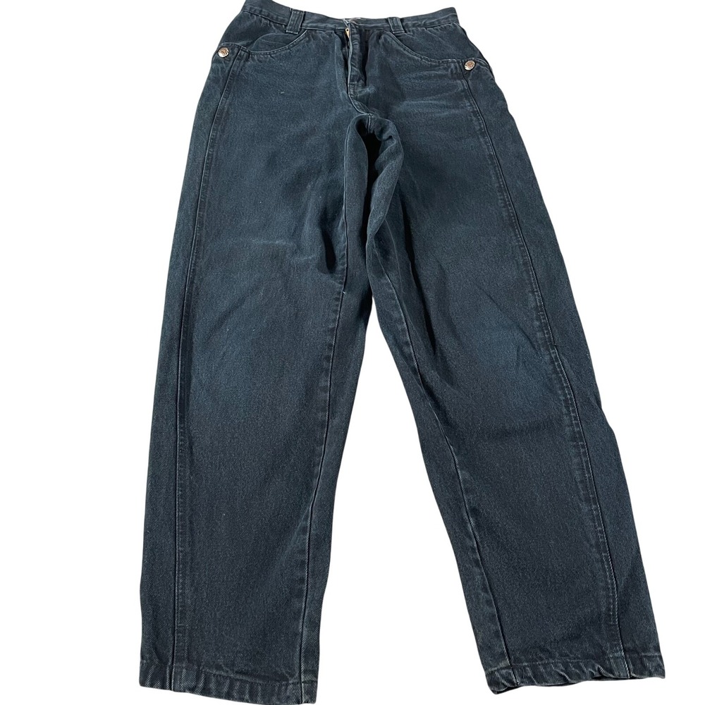 Unionbay‎ Blue Revolution Vintage 90s High Waisted Tapered Jeans Black Size 12